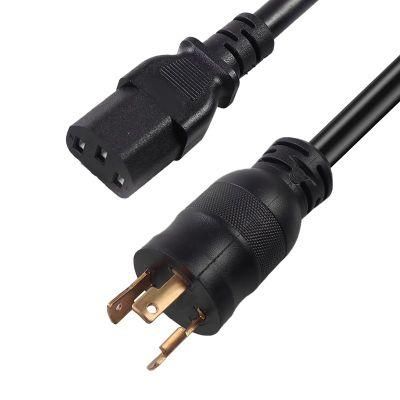 20A 250V Locking Plug NEMA L6-20p to IEC320 C13 C19 Power Cord Extension Cable