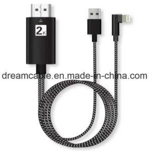 2m Braiding Lightning to HDTV Adapter Cable for iPhone 8/X