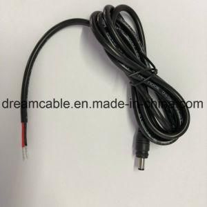 1m Black 5.5*2.5mm Male Plug Pigtail DC Power Cable