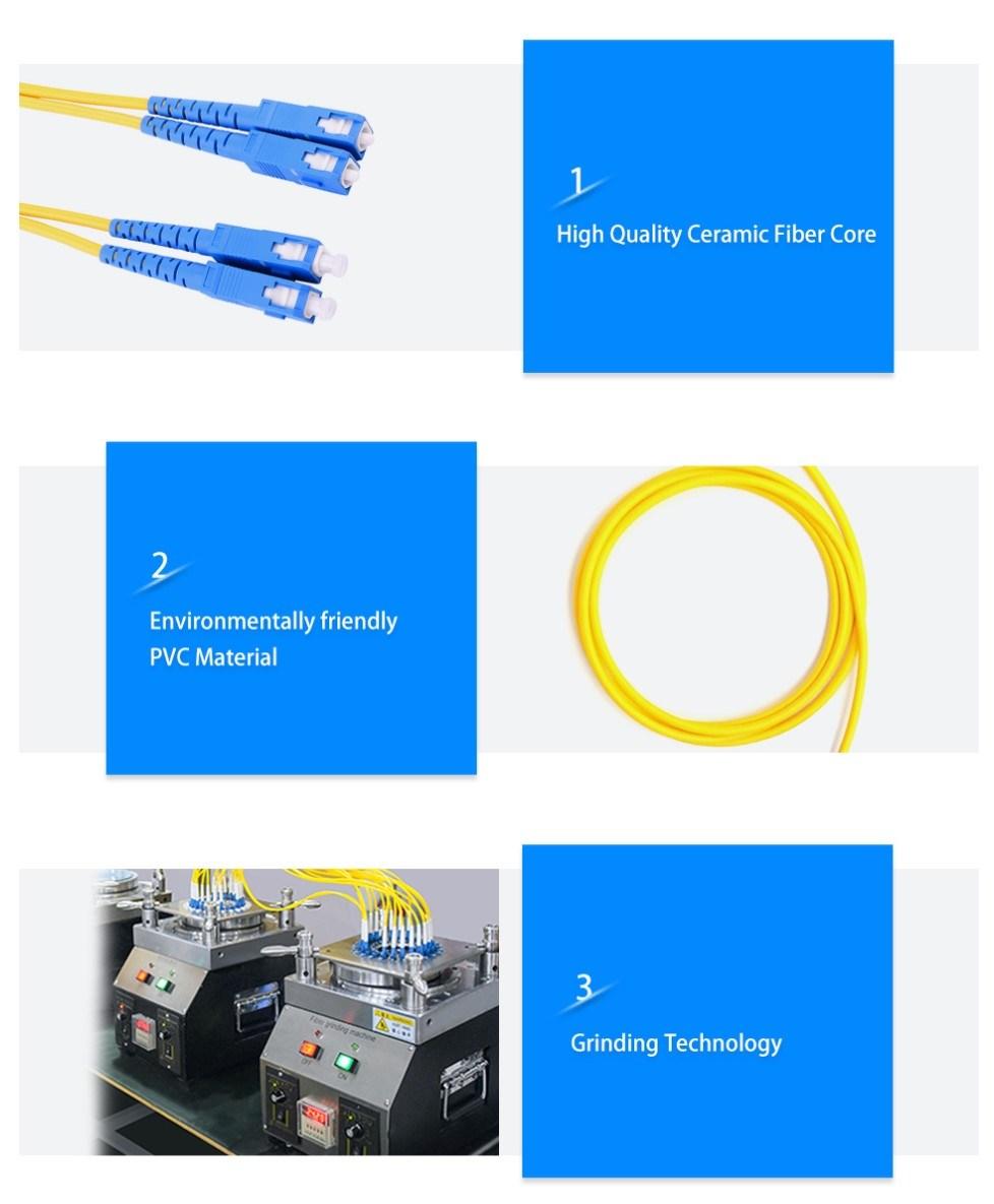FTTH Fiber Optic Patchcord LC Sc FC Upc/APC Patch Cord Om2 Om3 Om4 Fiber Patchcord