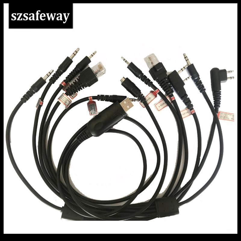 8 in 1 Programming Cable for Motorola Baofeng UV-5r for Yaesu for Wouxun Kenwood Radio Car Radio