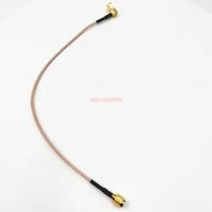 SMA Straight Male to SMA Right Angle Rg316/Rg174/Rg58 RF Coaxial Connector Cable Assembly