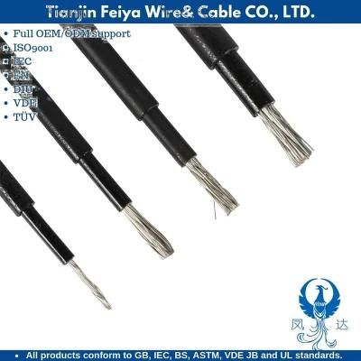 House Wire H1z2z2-K Xlpo Insulation Photovoltaic Cable Solar Cable 6mm 300mm2 PV Cable