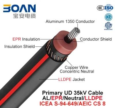 Primary Ud Cable, 35 Kv, Al/Epr/Neutral/LLDPE (AEIC CS 8/ICEA S-94-649)