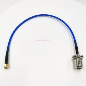 N Female Bulkhead Waterproof to SMA Male Wire Connector Rg141 /Rg402 RF Custom Cable Assembly / Pigtail /Jumper