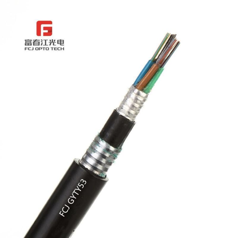 Good Quality Outdoor Aerial Optical Fiber Cable with Multi Cores Armored Gyty