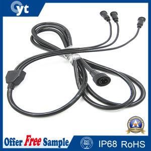 1 to 3 IP68 Waterproof Rubber Cable with Connector for LED