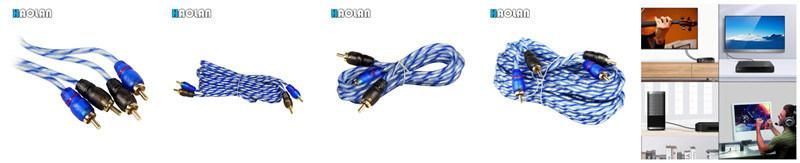 2 RCA Male to 2 RCA Male Stereo Audio Cable, RCA Cable