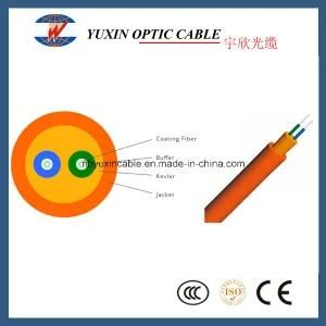 Single Mode Single Jacket Duplex Round LSZH or PVC Indoor Fiber Optic Cable