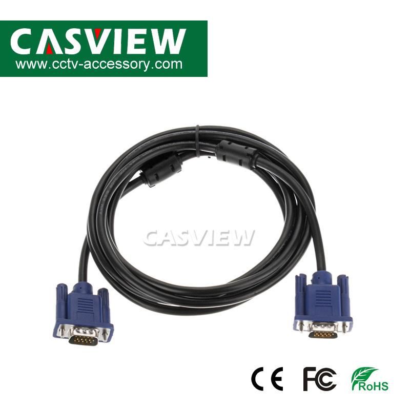5m VGA Male to Male Cable Computer Monitor Extension M/M Wire HD 15 Pin Male to VGA