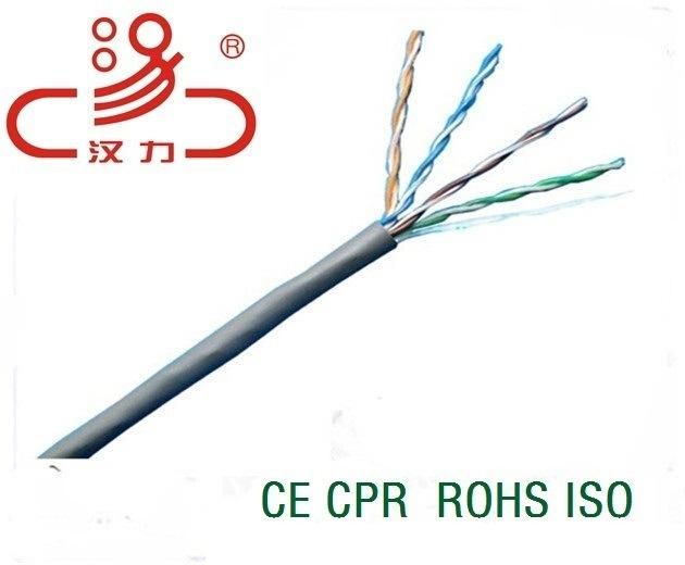 Communication Cat5e Cable Fluke Test Pass CPR Ce LAN Cable UTP Cat5e