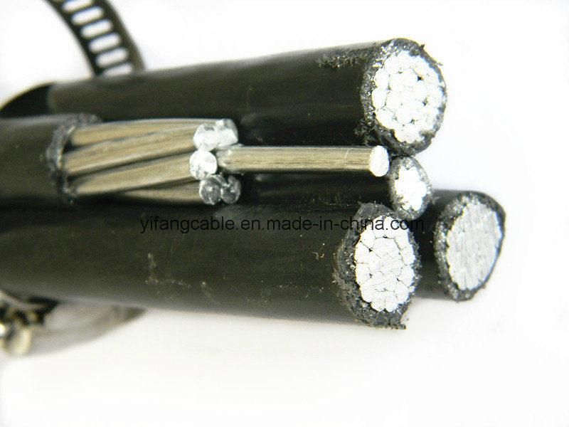 2*6AWG+1*6AWG Aerial Bundle Cable Duplex Malemure ACSR Conductor ABC Cable Malaysia (4 Core 16mm2 3X50 1X35)