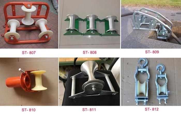 Heavy Duty Tubular Alumium Alloy Frame Straight Line Cable Roller