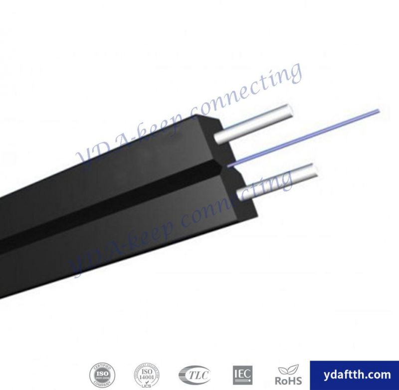 FTTX FTTH 1 2 4 Cores optical cable G657A1 G657A2 fiber GJXFH Singlemode Fiber Optic Drop Cable