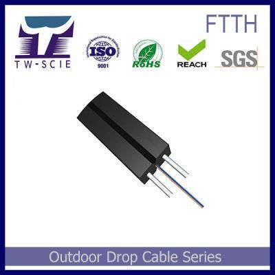 FTTH Drop Fiber Optic Cable with FRP Strength Member