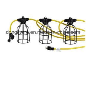 UL/CSA/ETL/cUL/cETL Certified Sjtw/Stw 12/3, 14/2, 14/3 String Light with Metal Shade