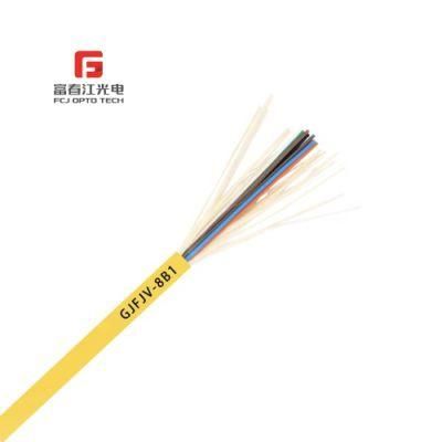Good Anti-Interference Indoor Multipurpose Distribution Cable GJFJV Multi Mode 12 Core Indoor Coaxial Fiber Optical Cable