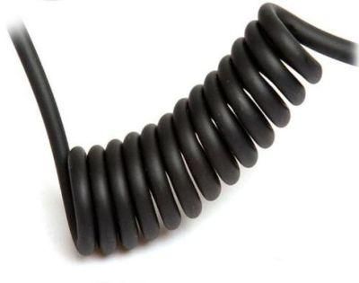 Spiral Coiled Cable Cord TPU PUR Jacket for Communication Equipment Application
