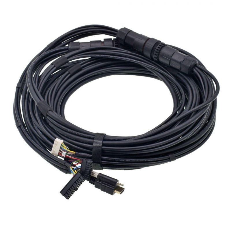 ODM Metal Parts Trailer Wiring Harness Electric USB/HDMI/dB/OBD/DVI/VGA Connector Wire Assembly with ISO9001