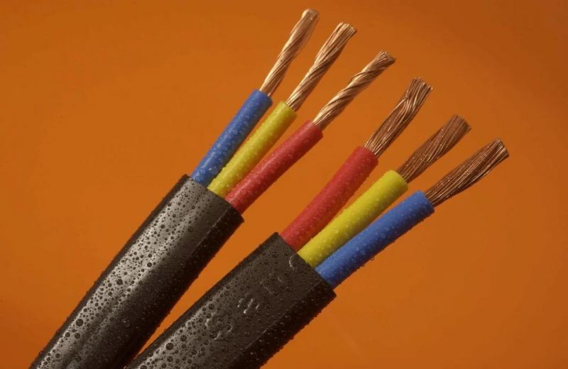 Flat Submersible Pump Cable 2 & 3 Conductor W/ Ground 600 Volts