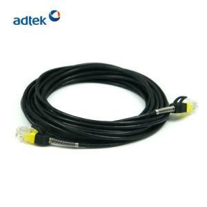 Blcak Color 24AWG UTP CAT6 1FT Bare Copper PVC/LSZH Cable