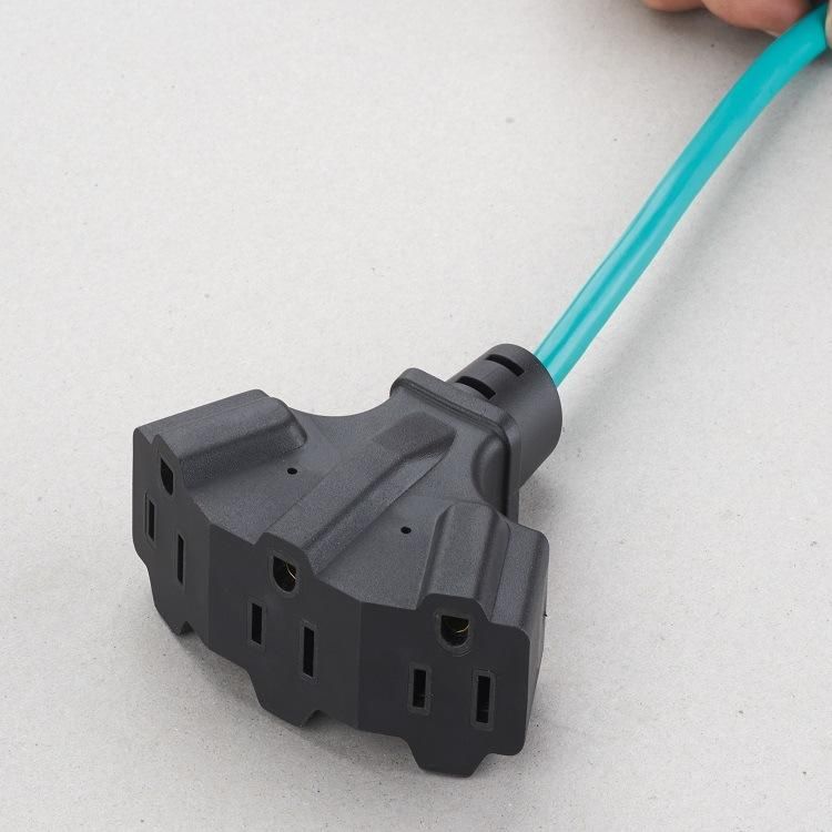 Us Heavy Duty 3 Prong Extension Cord with 3 Outlets