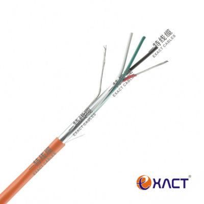 4x0.22mm2 Shielded Stranded TC Tinned Copper Conductor PVC Insulation and Jacket CPR Eca Alarm Cable