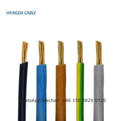 Copper Conductor PVC Insulation Single Core Electric Wires 1.0, 1.5, 2.5, 4, 6mm2