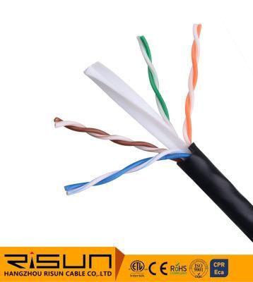 U/UTP CAT6A 23AWG Copper Pass Fluke Network Cables CAT6A Ethernet