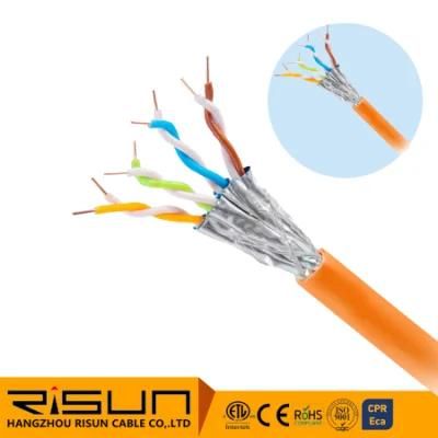 Netzwerkkabel Datenleitung Cat. 6 Simplex Orange LAN Cable