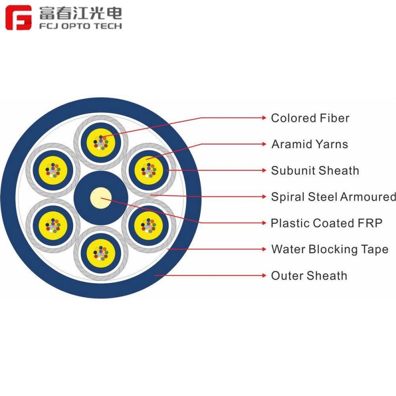 4core or 8 Core Outdoor Aerial Singlemode Sm mm Armoured Fiber Optical Cable with Steel Messenger FTTH Flat Drop Cable Fibra Optica Cable GYXY
