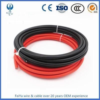 6mm2 1000V AC TUV 2pfg1169 Certificated Double Insulated Photovoltaic PV Cable Solar Cable