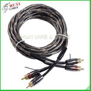 Popular Flat, High End, Transparent Frosted, 2r RCA Cable