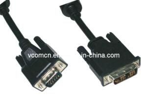 Male to Female DVI to VGA Cable +2ferrite