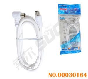 Suoer 1.5m Elbow to Straight TV Audio/Video Cable (AV-TV06-1.5M-White-Blue Packing)