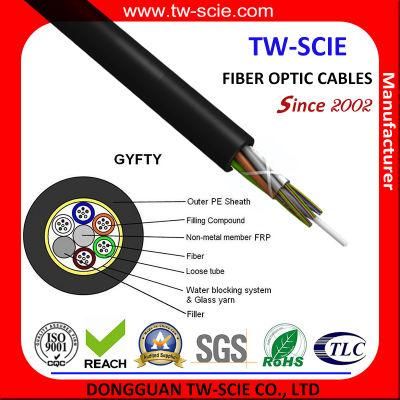 24/48 Core Dielectric Outdoor Optical Fiber Cable GYFTY