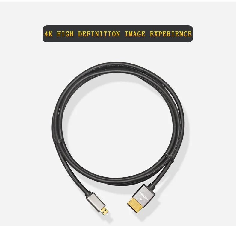 factory price copper cable support 4k 18Gbps micro hdmi cable