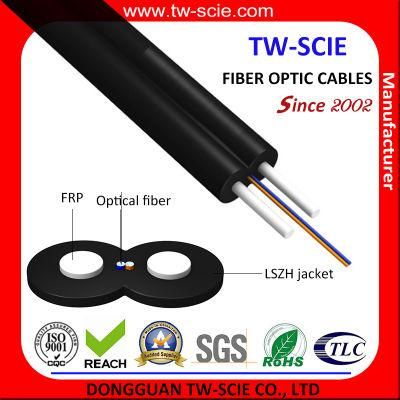 2 Core FTTH Indoor Drop Optical Fiber Cable