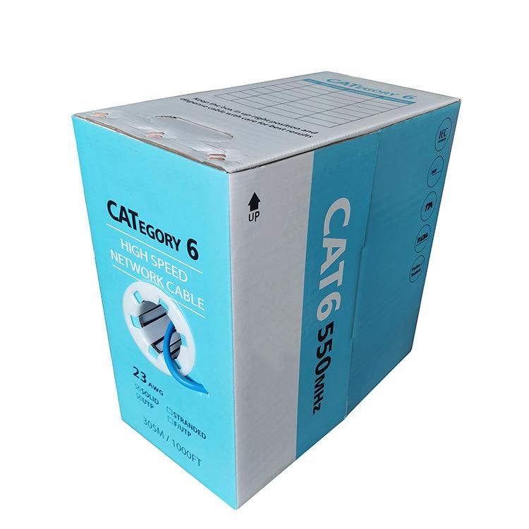 305m 4 Pair Ethernet LAN Cable Cat 6 UTP 0.5 CCA CAT6 Erethernet LAN Cable CAT6 Cable
