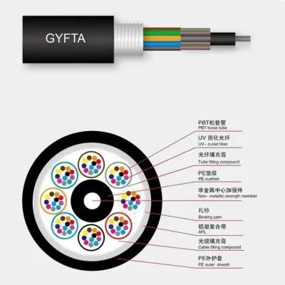 Armored Outdoor Optical Fiber Cables for Aerial Duct Fiber Optic Cable Gyfta