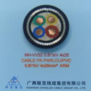 Plastic Insulated Fire-Resistant Electric Cable for Rated Voltage 0.6/1kv