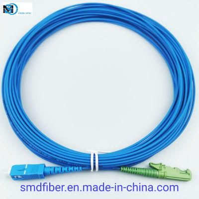 FTTH G652D Blue Color Fiber Optic Patch Cord Cable
