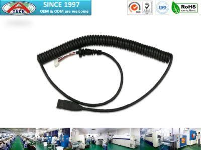 OEM/ODM Electronic Equipment Spring Cable, Wire Harness, Cable Assembly