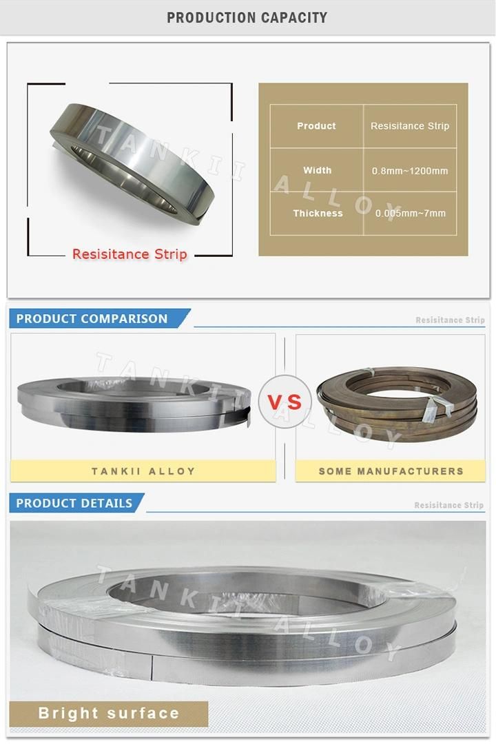 Fecral Cr15al5 Alloy Strip Used for Locomotive Resistors