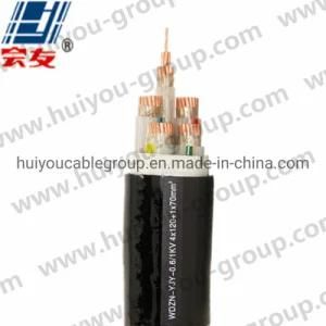Wdzanh-Yjv 0.6/1kv 4c+1 Copper Power Cable From China Manufacture Power Cable