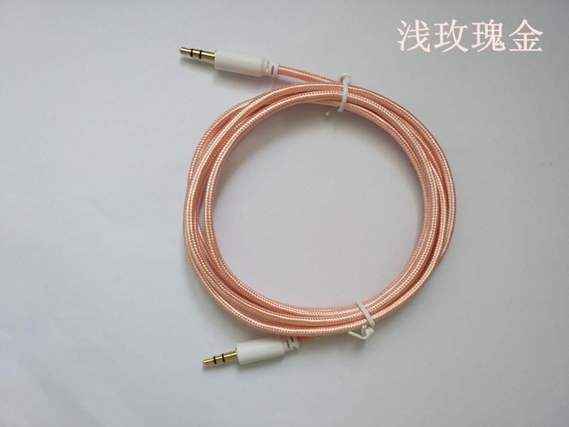 Nylon Braided Audio Cable 3.5mm Male to Male Cable