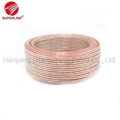 Audio Cable Speaker Wire Cable Transparent PVC for KTV Sound 20AWG 18AWG 16AWG