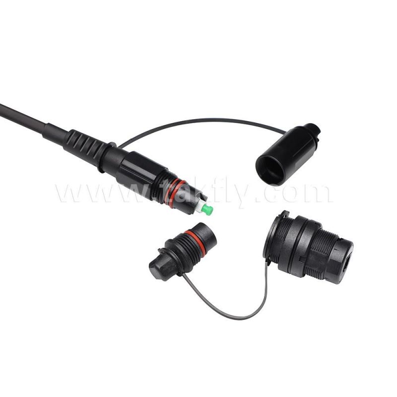Outdoor Waterproof Pre-Connectorized Optitap to Sc/APC Tunable Flat Drop Cable