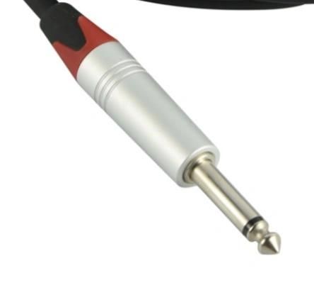 Guitar Cable Nylon 10FT 1/4 Inch 6.35mm Gold Straight Ts to Ts Electric Guitar and Bass Audio Cord Professional Instrument Wire OFC CCA 22/24 AWG Guage Colors