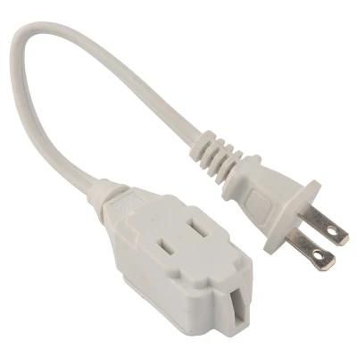 USA Two Pins Extension Cord (AL-01+AL-02) with UL Certification